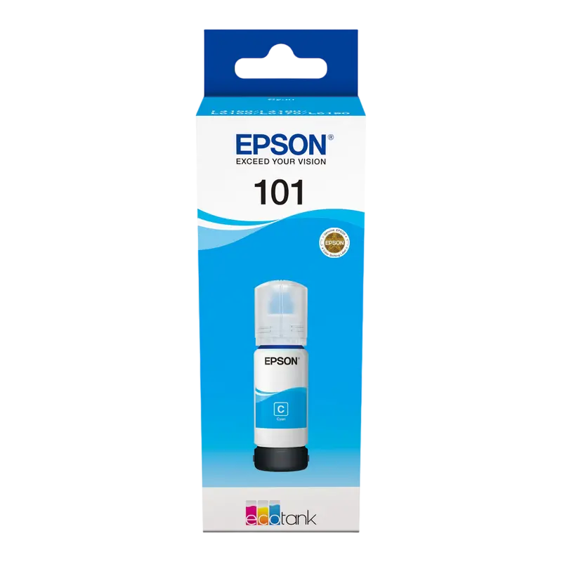 Cerneala Ink  Epson C13T03V24A, 101 EcoTank Cyan-Pigment 70ml