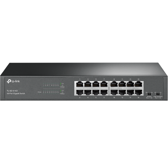 16-Port Gigabit Desktop/Rackmount Switch
