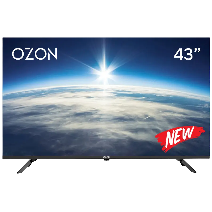 43" LED SMART TV OZON H43S7000R, 1920x1080 FHD, Android TV, Black