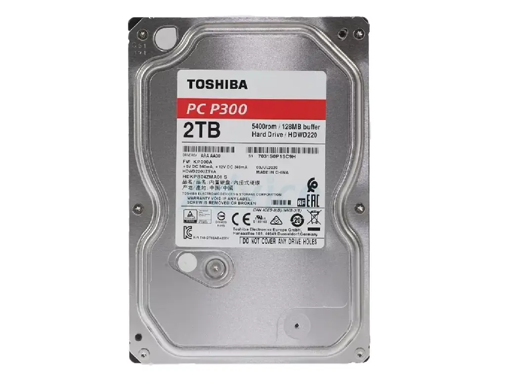 3.5" HDD  2.0TB-SATA-  64MB   TOSHIBA PC P300