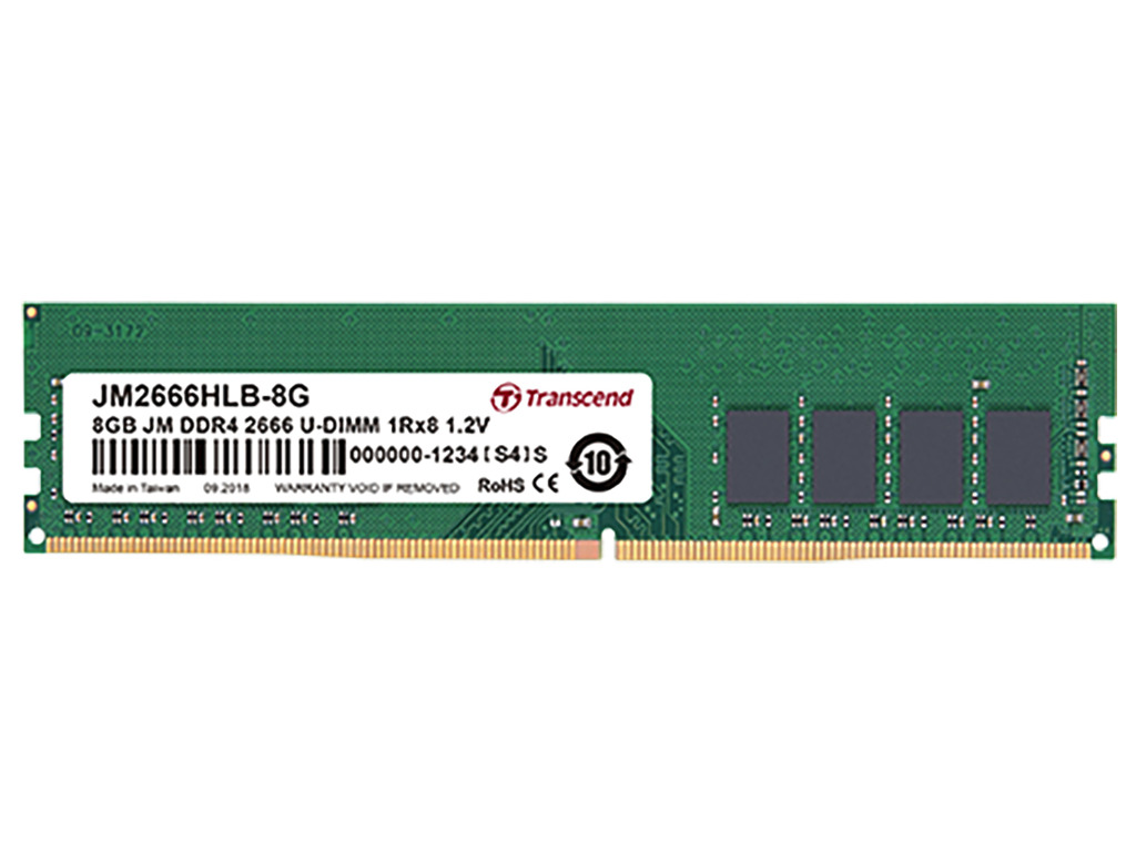 8GB DDR4-  3200MHz   Transcend PC25600, CL22, 288pin DIMM 1.2V