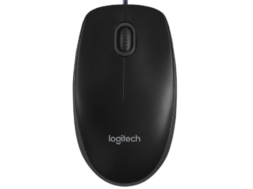 Mouse Logitech B100 OEM, 1000 dpi, 3 buttons, Ambidextrous, 90g, 1,8m, USB, Black