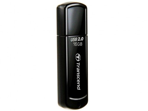 16GB USB2.0 Flash Drive Transcend "JetFlash  350", Black, Classic Cap (R/W:18/6MB/s)