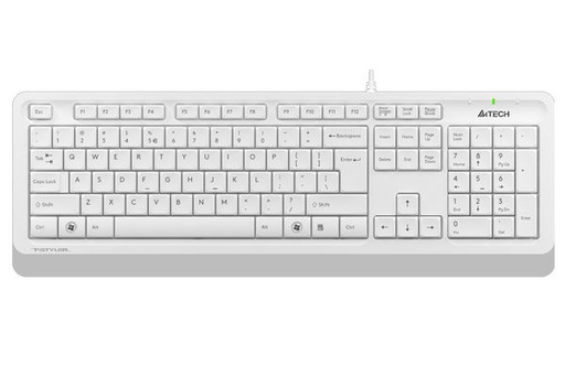 Tastatură cu fir A4Tech FK10, White.