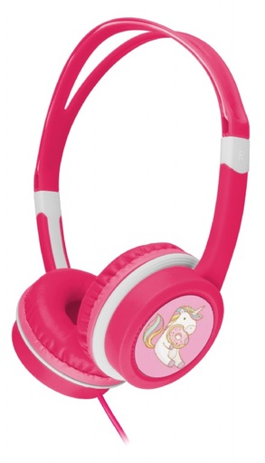 Kids headphones with volume limiter, pink