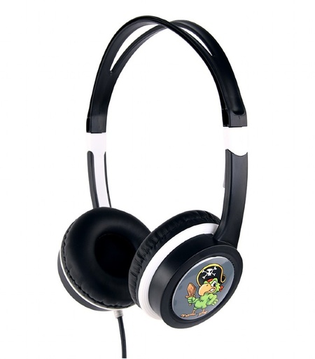 "Kids headphones with volume limiter, White, Gembird, MHP-JR-W