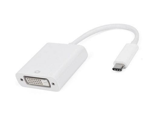 Adapter USB TYPE C to DVI FEMALE, 4KX2K 30HZ,  APC-631001