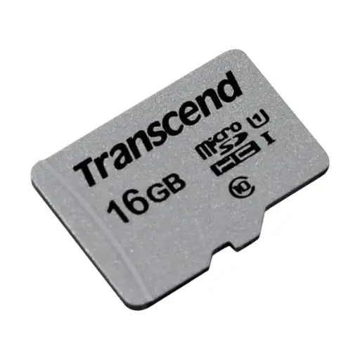16GB MicroSD (Class 10) UHS-I (U1), Transcend "TS16GUSD300S"