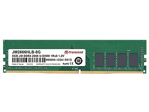 8GB DDR4-  3200MHz   Transcend PC25600, CL22, 288pin DIMM 1.2V